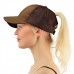 Baseball Cap  Ponytail Messy Bun Tennis Sun Adjustable Mesh Snapback Hat  eb-19398934